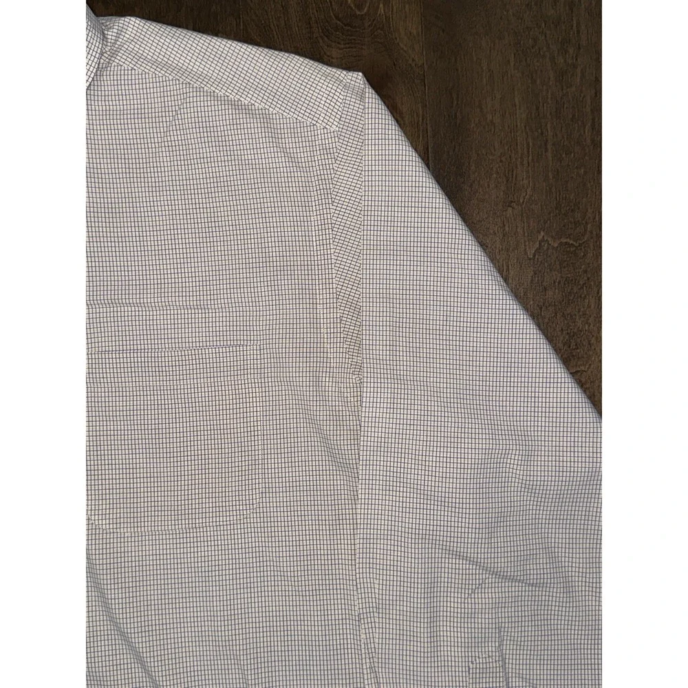 Brooks‎ Brothers Button Up Yellow Check Shirt Men's Size 16.5 Long Sleeve Pocket - Picture 4 of 6